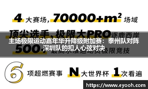 主场极限运动嘉年华升降级附加赛：泰州队对阵深圳队的扣人心弦对决